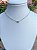 Colar Choker Com Zircônia e  Corrente Coração - Imagem 1
