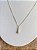 Colar Pingente Nossa Senhora Aparecida com Microzircônias Azuis - Imagem 3