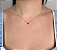 Conjunto Ponto de Luz Fúcsia Banhado em Ouro 18k - Imagem 2