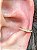 Piercing Fake  Quadrado Cravejado em Zircônias - Imagem 1