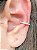 Piercing Fake  Quadrado Cravejado em Zircônias - Imagem 2
