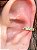 Piercing Fake Quadrado com Zircônias Coloridas - Imagem 1