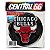 Adesivo Resinado Redondo Time - Chicago Bulls - Imagem 1