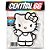 Adesivo Resinado Hello Kitty (Corpo inteiro) Dedo Meio - Imagem 1