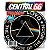 Adesivo Resinado Redondo Pink Floyd - Logo com escritas - Imagem 1
