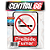 Adesivo Resinado Redondo Proibido Fumar - Imagem 1