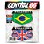 Kit Adesivos Emblema Triumph Brasil Inglaterra Resinado - Imagem 1