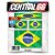 Kit Adesivos Bandeiras Brasil Resinado - Imagem 1