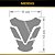 Tankpad Honda M1 XRE 300 - Branco Tricolor Adesivo Protetor Resinado - Imagem 2