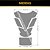 Tankpad Honda CBR RR M1 - Carbono Preto/Prata Adesivo Protetor Resinado - Imagem 3