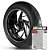 Kit Adesivo Interno de Roda P Motocar + Friso Branco Prata Refletivo - Imagem 1