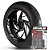 Adesivo Friso de Roda M1 +  Palavra XVS 1100 DRAG STAR + Interno G Yamaha - Filete Vinho - Imagem 1