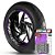 Adesivo Friso de Roda M1 +  Palavra PIAGGIO MP3 + Interno G Piaggio - Filete Roxo - Imagem 1
