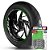 Adesivo Friso de Roda M1 +  Palavra NX 350 SAHARA + Interno G Honda - Filete Verde Refletivo - Imagem 1