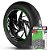 Adesivo Friso de Roda M1 +  Palavra MONSTER 1200 S + Interno G Ducati - Filete Verde Refletivo - Imagem 1
