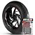 Adesivo Friso de Roda M1 +  Palavra LOW RIDER + Interno G Harley Davidson - Filete Vinho - Imagem 1