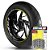 Adesivo Friso de Roda M1 +  Palavra NXR 125 + Interno G Honda - Filete Amarelo - Imagem 1
