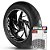 Adesivo Friso de Roda M1 +  Palavra MONSTER 821 + Interno G Ducati - Filete Branco - Imagem 1