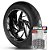 Adesivo Friso de Roda M1 +  Palavra Black Jack 320 + Interno G Regal Raptor - Filete Prata Refletivo - Imagem 1