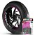 Adesivo Friso de Roda M1 +  Palavra TRX 420 FOURTRAX TM 4X2 QUADRICICLO + Interno G Honda - Filete Rosa - Imagem 1