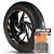 Adesivo Friso de Roda M1 +  Palavra SUPER ADVENTURE 1290 + Interno G KTM - Filete Laranja Refletivo - Imagem 1