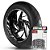 Adesivo Friso de Roda M1 +  Palavra Traxx JH 70 lll + Interno G TRAXX - Filete Branco - Imagem 1
