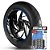 Adesivo Friso de Roda M1 +  Palavra XTZ + Interno G Yamaha - Filete Azul Refletivo - Imagem 1
