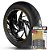 Adesivo Friso de Roda M1 +  Palavra Tiger TRICICLO TC CARGO PLATAFORMA + Interno G Triumph - Filete Dourado Refletivo - Imagem 1