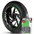 Adesivo Friso de Roda M1 +  Palavra GOLD WING TOUR 1800 + Interno G Honda - Filete Verde Refletivo - Imagem 1