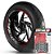 Adesivo Friso de Roda M1 +  Palavra VESPA + Interno G Piaggio - Filete Vermelho Refletivo - Imagem 1