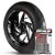 Adesivo Friso de Roda M1 +  Palavra TRIDENT 900 + Interno G Triumph - Filete Vinho - Imagem 1