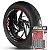 Adesivo Friso de Roda M1 +  Palavra 996 + Interno G Ducati - Filete Vermelho Refletivo - Imagem 1