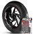 Adesivo Friso de Roda M1 +  Palavra SOFTAIL SPORT GLIDE + Interno G Harley Davidson - Filete Vinho - Imagem 1