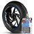 Adesivo Friso de Roda M1 +  Palavra VESPA SPRINT + Interno G Piaggio - Filete Azul Refletivo - Imagem 1