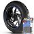 Adesivo Friso de Roda M1 +  Palavra Bmw F800 GS TRIPLE BLACK + Interno P BMW - Filete Azul Refletivo - Imagem 1