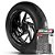 Adesivo Friso de Roda M1 +  Palavra BONNEVILLE BOBBER BLACK + Interno P Triumph - Filete Preto - Imagem 1