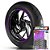 Adesivo Friso de Roda M1 +  Palavra BONNEVILLE BOBBER BLACK + Interno P Triumph - Filete Roxo - Imagem 1