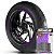 Adesivo Friso de Roda M1 +  Palavra BONNEVILLE BOBBER BLACK 1200 + Interno P Triumph - Filete Roxo - Imagem 1