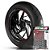 Adesivo Friso de Roda M1 +  Palavra BONNEVILLE T100 BLACK + Interno P Triumph - Filete Vinho - Imagem 1