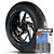 Adesivo Friso de Roda M1 +  Palavra CBR 450 SR + Interno P Honda - Filete Azul Refletivo - Imagem 1