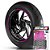 Adesivo Friso de Roda M1 +  Palavra CHOPPER ROAD 150 + Interno P Haojue - Filete Rosa - Imagem 1