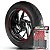 Adesivo Friso de Roda M1 +  Palavra CVO LIMITED 115 TH + Interno P Harley Davidson - Filete Vermelho Refletivo - Imagem 1