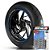Adesivo Friso de Roda M1 +  Palavra DEUCE + Interno P Harley Davidson - Filete Azul Refletivo - Imagem 1