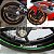 Adesivo Friso de Roda M1 +  Palavra DEUCE + Interno P Harley Davidson - Filete Verde Refletivo - Imagem 5