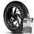 Adesivo Friso de Roda M1 +  Palavra DOMINATOR 650 + Interno P Honda - Filete Prata Refletivo - Imagem 1
