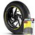 Adesivo Friso de Roda M1 +  Palavra DOMINATOR 650 + Interno P Honda - Filete Amarelo - Imagem 1