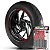 Adesivo Friso de Roda M1 +  Palavra ELECTRA GLIDE + Interno P Harley Davidson - Filete Vermelho Refletivo - Imagem 1