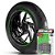 Adesivo Friso de Roda M1 +  Palavra ELECTRA GLIDE CLASSIC + Interno P Harley Davidson - Filete Verde Refletivo - Imagem 1