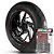 Adesivo Friso de Roda M1 +  Palavra FAT BOY LOW + Interno P Harley Davidson - Filete Vinho - Imagem 1