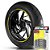 Adesivo Friso de Roda M1 +  Palavra FE 550 E + Interno P Husaberg - Filete Amarelo - Imagem 1